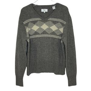 Jack Spade Hoffman V Neck Men's Wool Cashmere Sweater Size: large